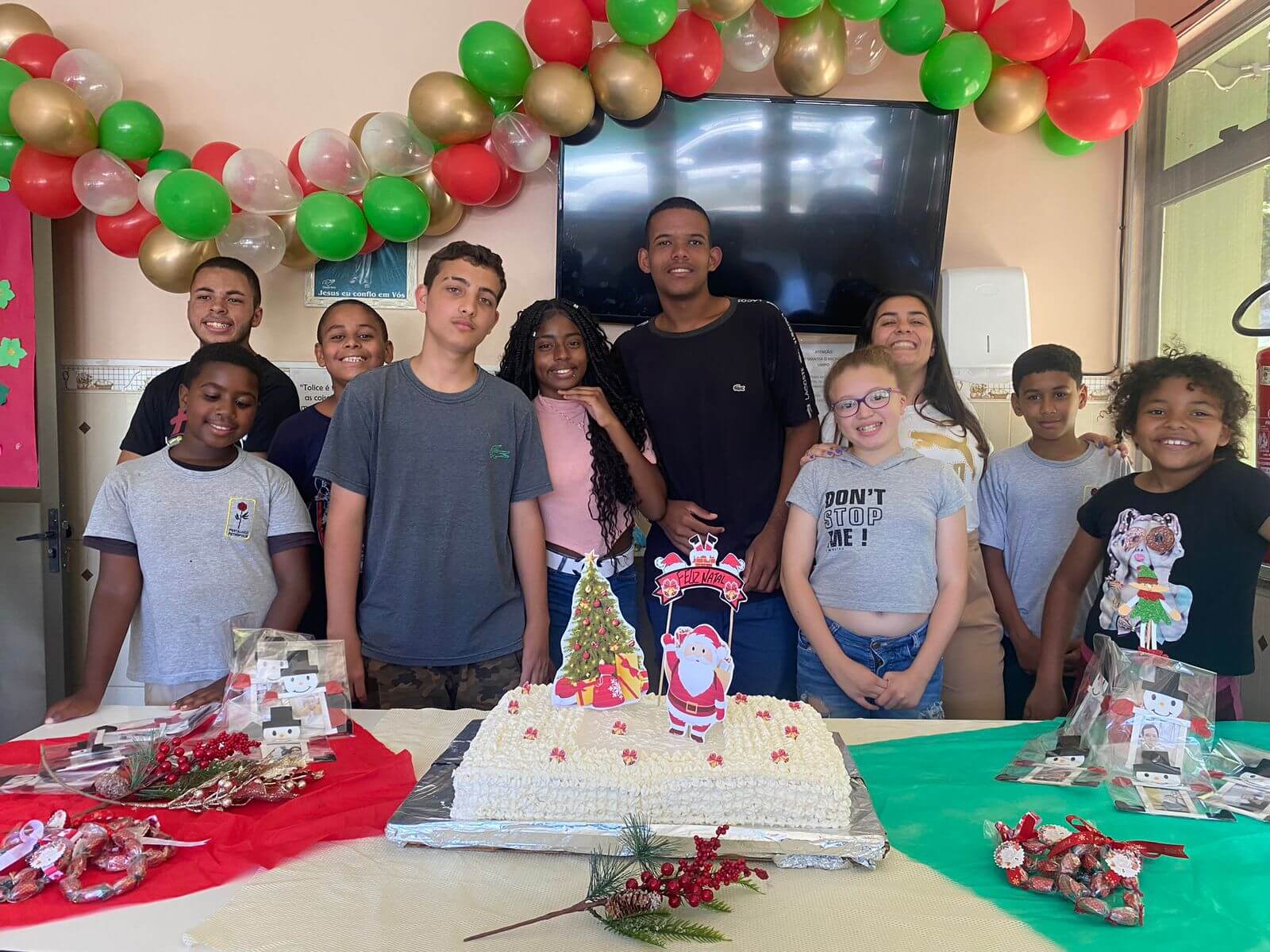 Comemoração do Natal na instituição